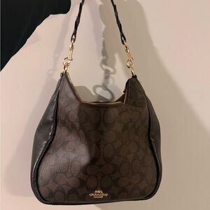 Coach Black and Brown Shoulder Bag